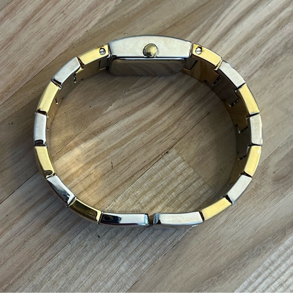 Elgin II Ladies Watch Gold Silver Tone Cuff Bracelet Silver Dial Gorgeous main image 11